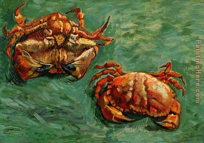 Two Crabs painting - Vincent van Gogh Two Crabs art painting